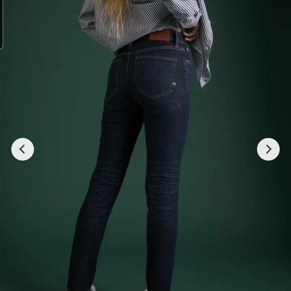 American Eagle Outfitters Dark Blue High Rise Jeans - Picture 2 of 9